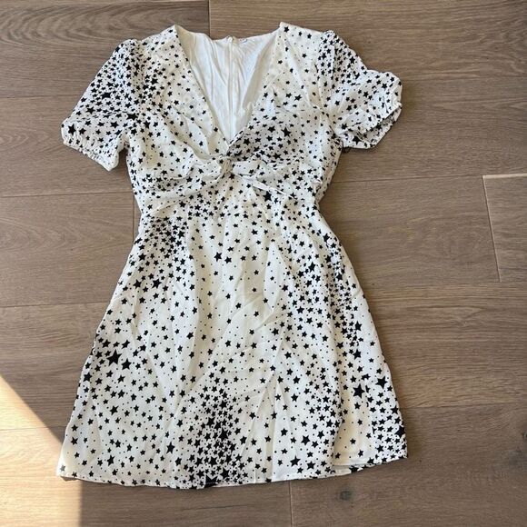 Superdown Miley Twist Front Dress Size S in Black & White - Picture 3 of 6